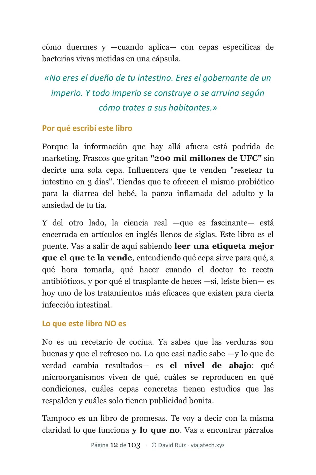El Imperio Invisible — Probióticos y prebióticos: el manual práctico de tu microbiota — Vista previa 2