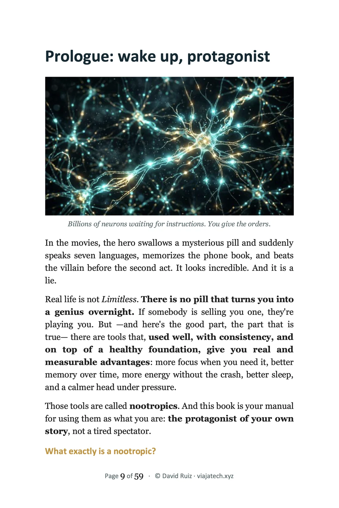 Augmented Brain — A Practical Guide to Nootropics · edición en inglés — Vista previa 1
